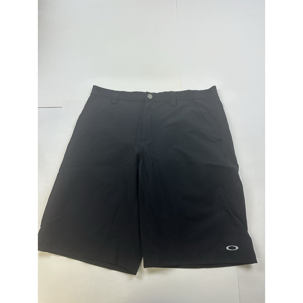 Oakley Shorts Men's 34 Black Golf Skate Surf Y2K Flat Front